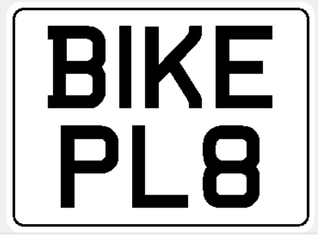 2D Premium Bike Plate – M1 Plates